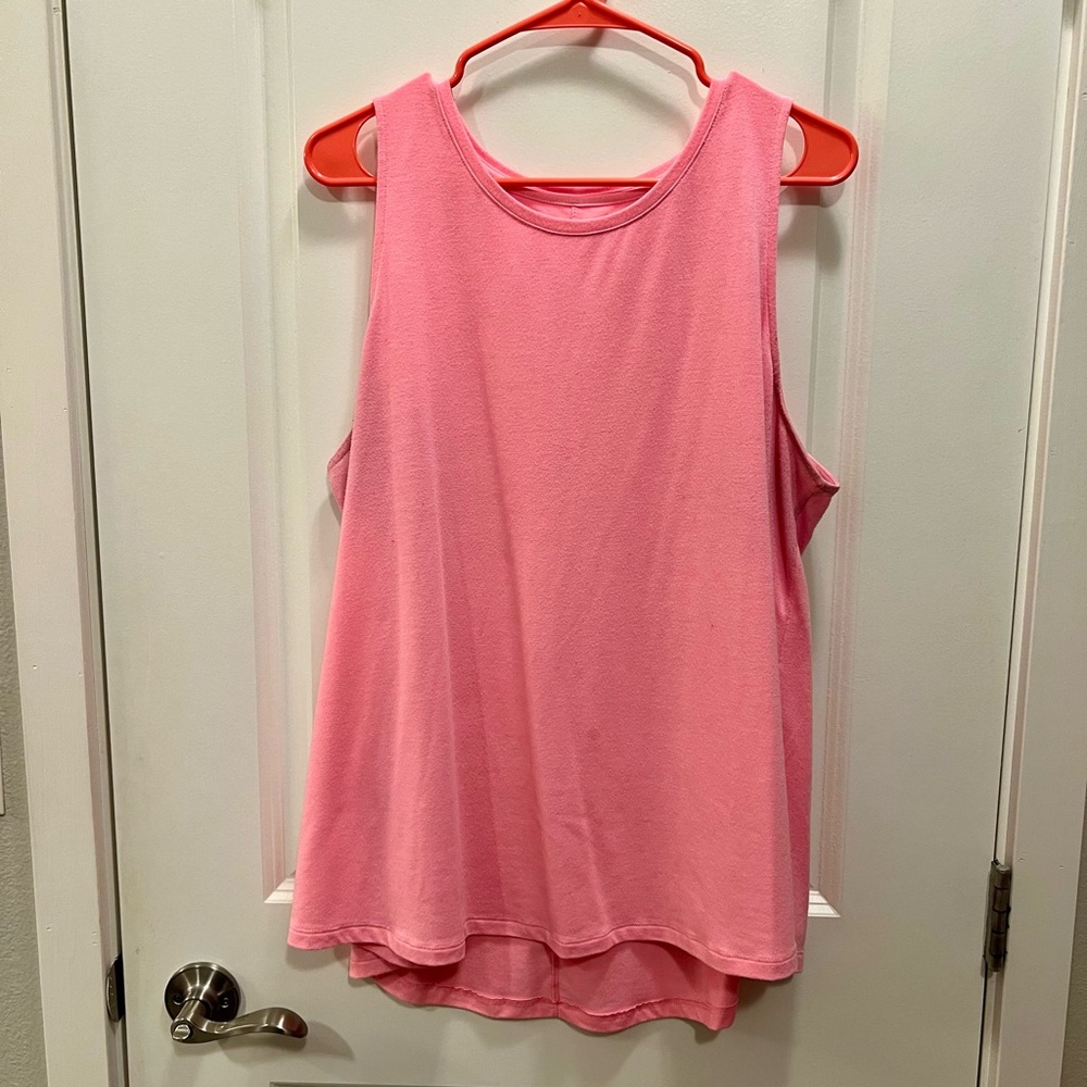 Apt. 9 - Pink Asymmetrical Sleeveless Tank Top